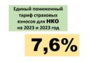 Пониженные тарифы страховых взносов для НКО в 2023 и 2024 годах